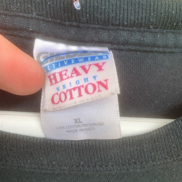 Rare Vintage Al Capone No Comment embroidered logo tee black XL great condition - Picture 3 of 4